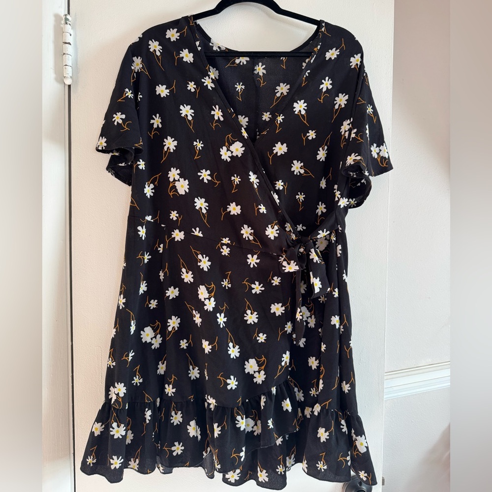 Floral wrap dress